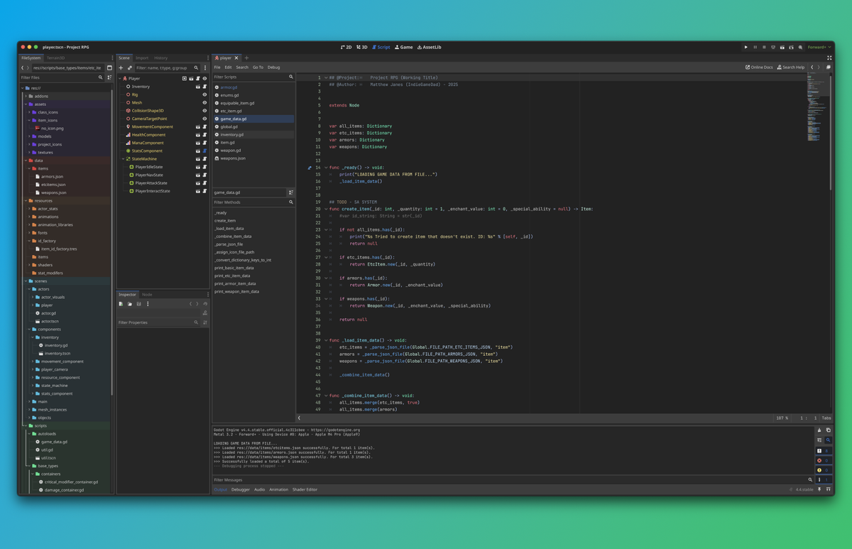 Actions, Items and Datasets